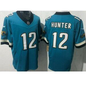 Mens Travis Hunter Teal Stitched Vapor Jersey